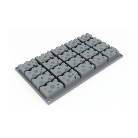 Forma de silicone para bolo trompe l'oeil em formato de queijo - Gruyère