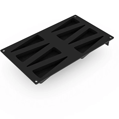 Molde de silicone 3D para sobremesa em formato de fatia de torta.