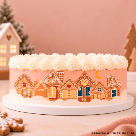 Contou de gâteau maisons pain d'épices