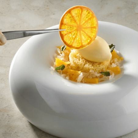 Fatia de limão trompe l'oeil para decoração de bolo - pavoni