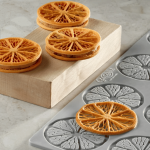 Fatias de limão em estilo trompe l'oeil para decoração de bolos