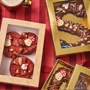 10 caixas de embalagem douradas para chocolates e biscoitos