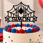 ideia de topo de bolo personalizado com aranha