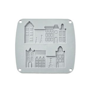 molde de silicone para vila natalina