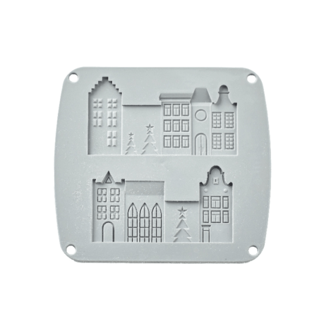 molde de silicone para vila natalina