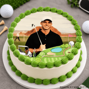 Foto comestível Rodada de golfe 20 cm