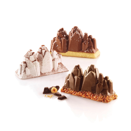 Molde de silicone para mini toras de dolomita 120 da Silikomart