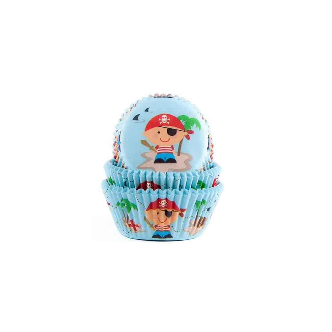 50 forminhas de cupcake pirata