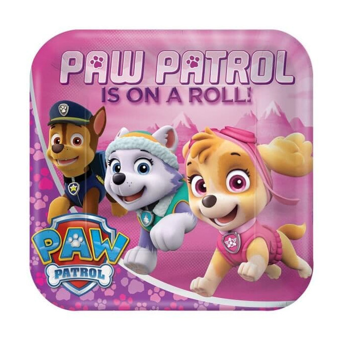 Garota da Patrulha Canina de 8 placas