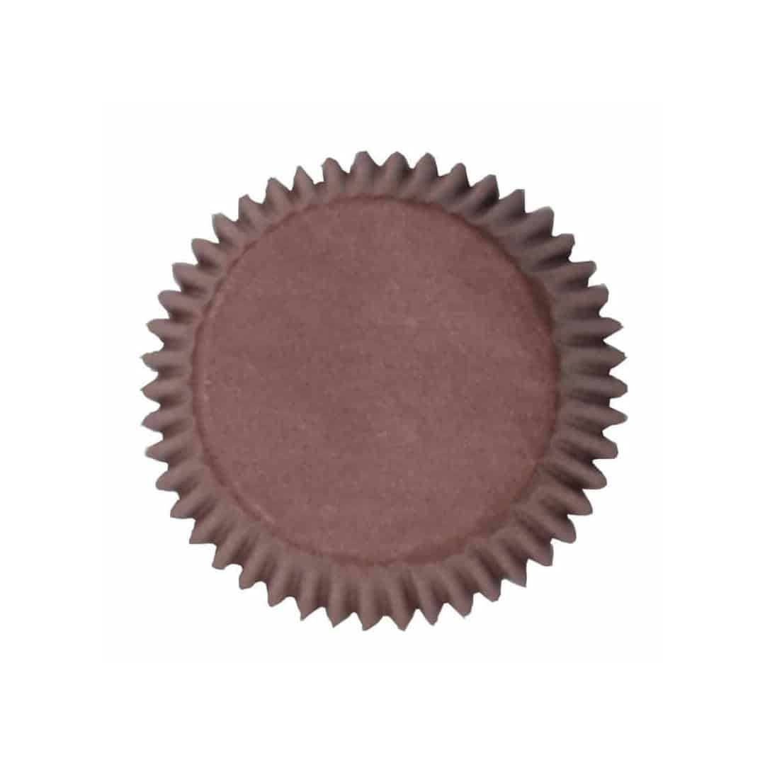 50 forminhas de cupcake marrons