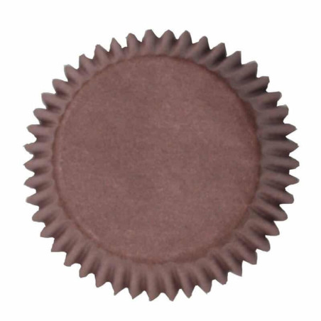 50 forminhas de cupcake marrons