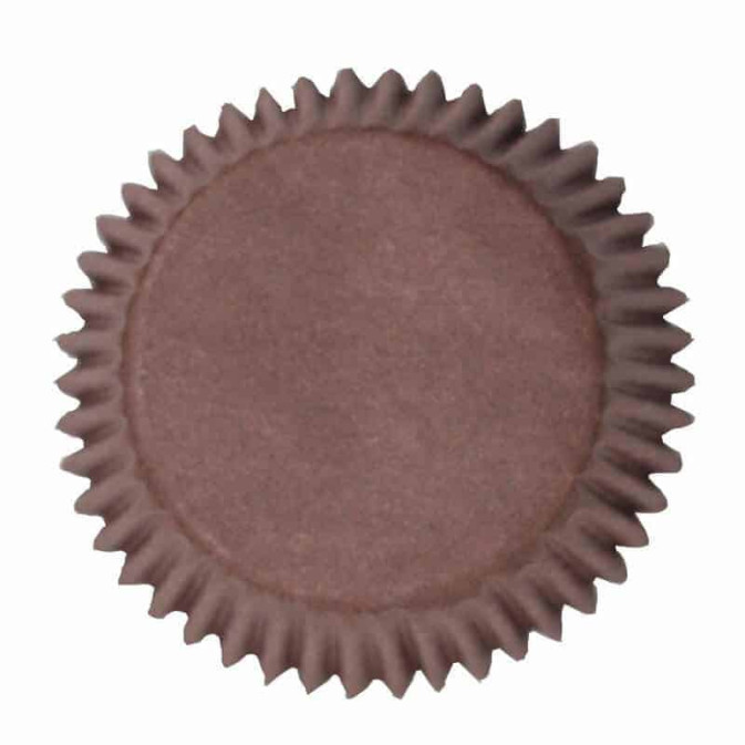 50 forminhas de cupcake marrons