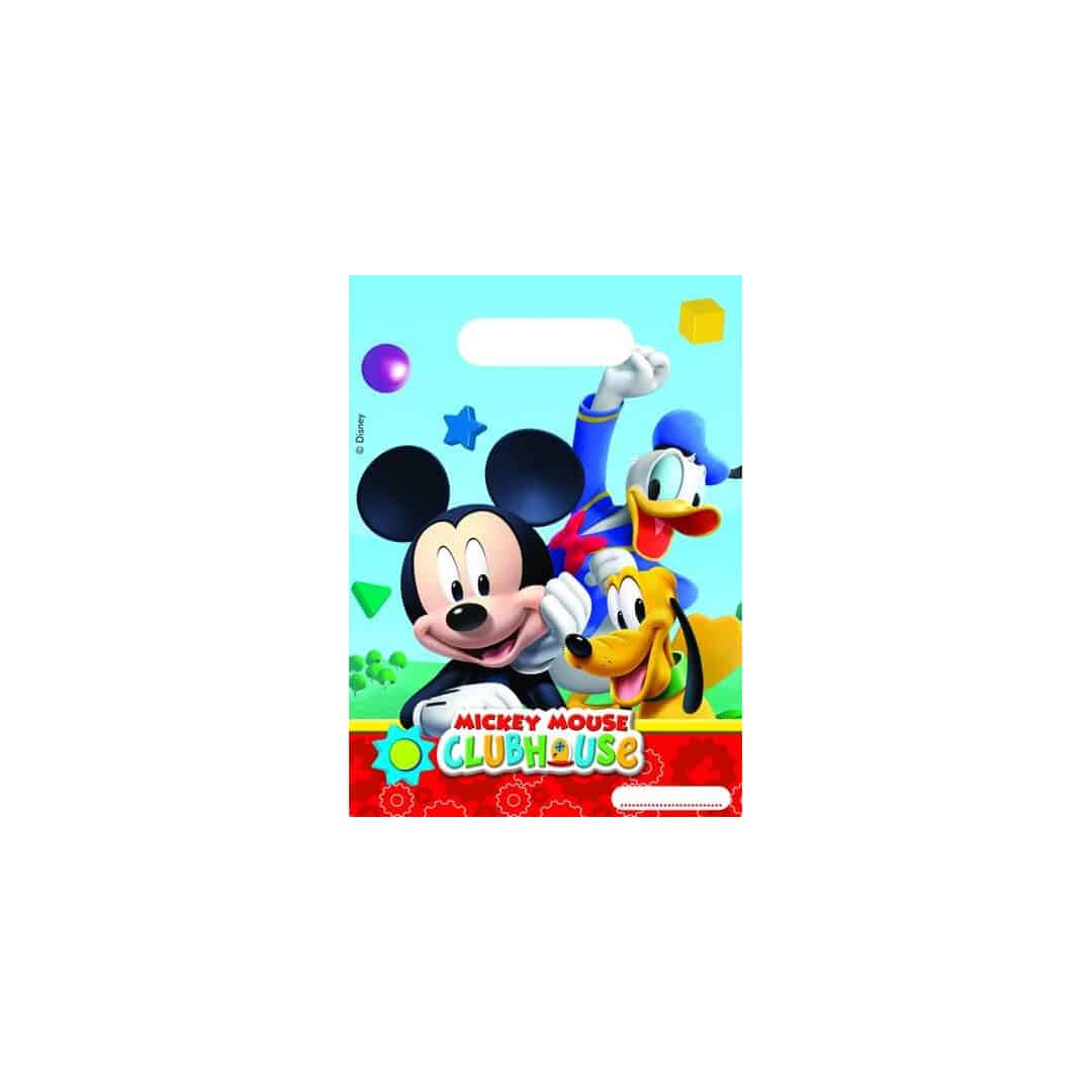 6 sacos plásticos do Mickey