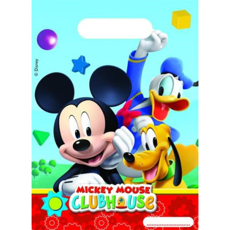 6 sacos plásticos do Mickey