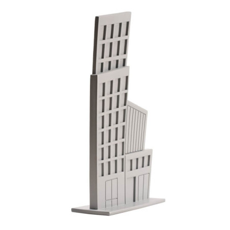 Construindo-em-PVC-cinza-para-decoração-de-bolo