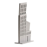 Construindo-em-PVC-cinza-para-decoração-de-bolo