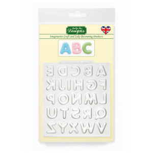 molde de silicone-alfabeto-pasta-de-açúcar-capital