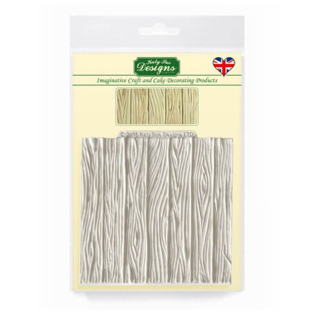 Molde de silicone com impressão de madeira