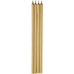 velas longas de ouro para bolo de aniversário