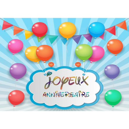 Folha de açúcar-A4-Feliz-Aniversário
