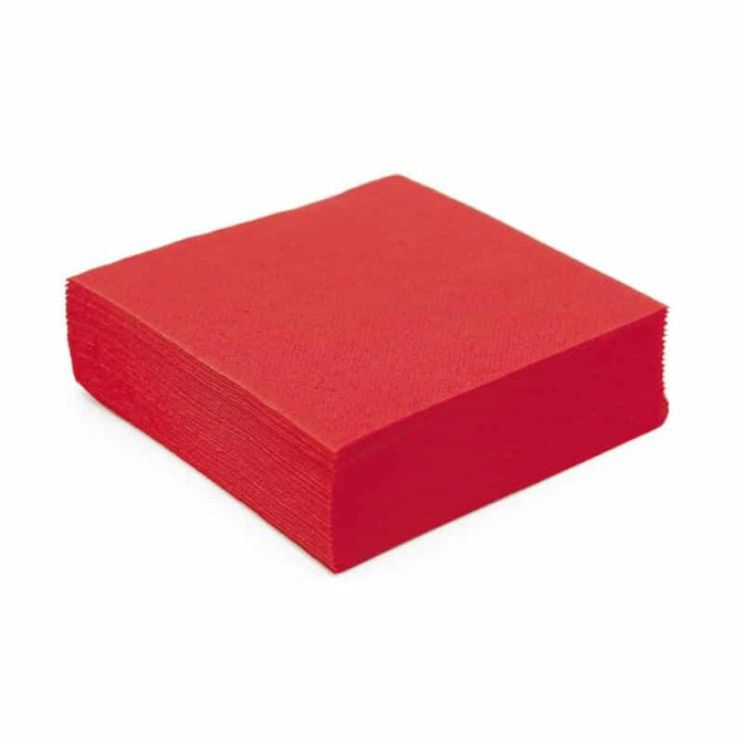 guardanapos de papel vermelho