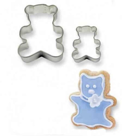 2-Urso cortador de biscoitos para pasta de açúcar