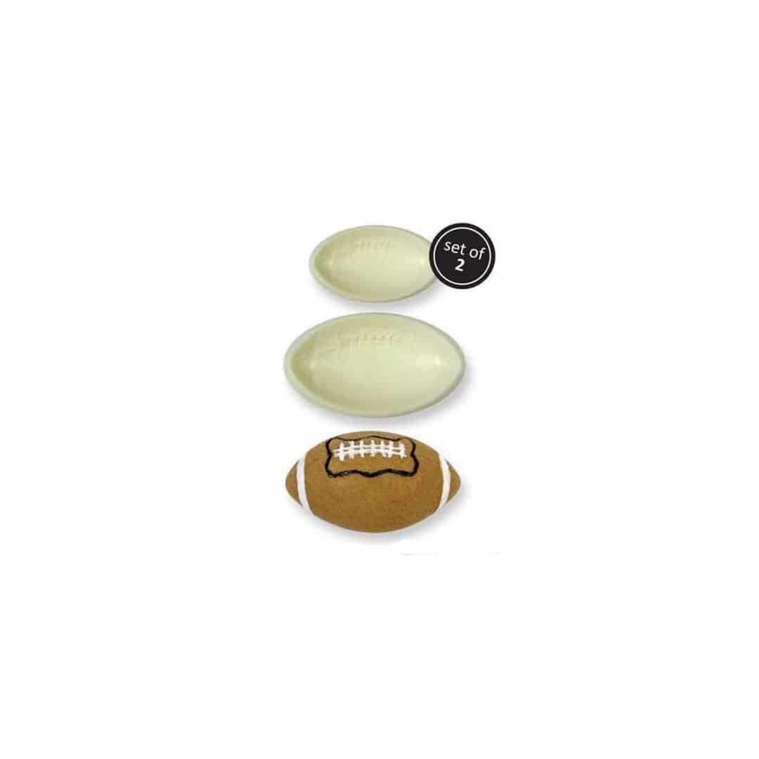 Cortador de biscoitos de bola de rugby 2-3D