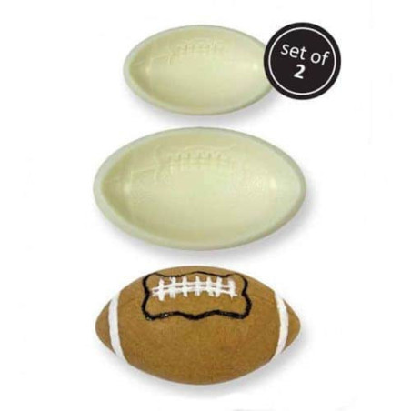 Cortador de biscoitos de bola de rugby 2-3D