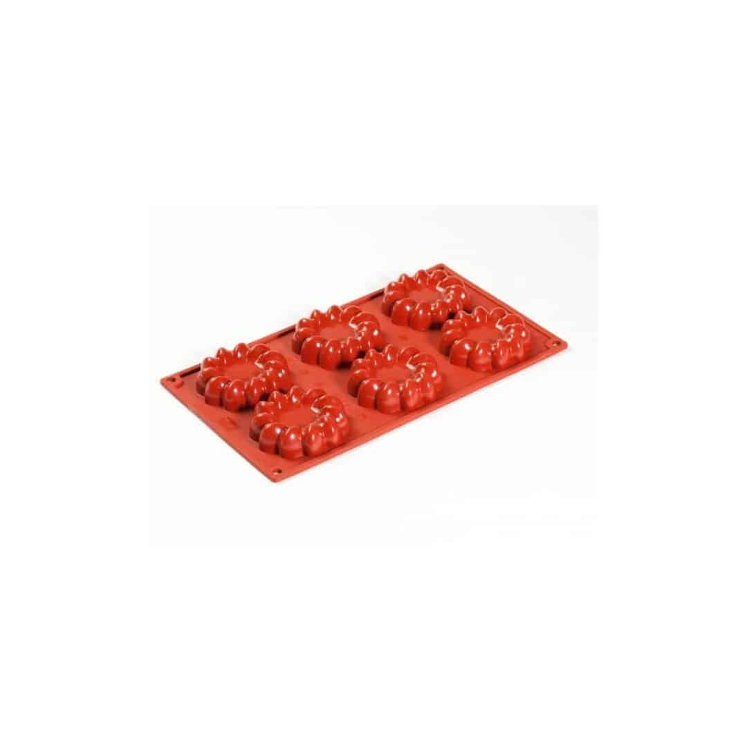 Molde de silicone com 6 cavidades-Pavoni