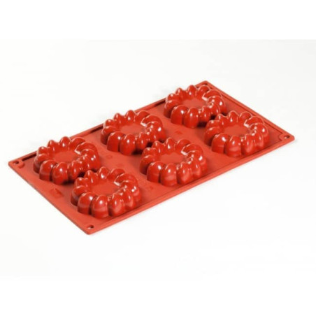 Molde de silicone com 6 cavidades-Pavoni