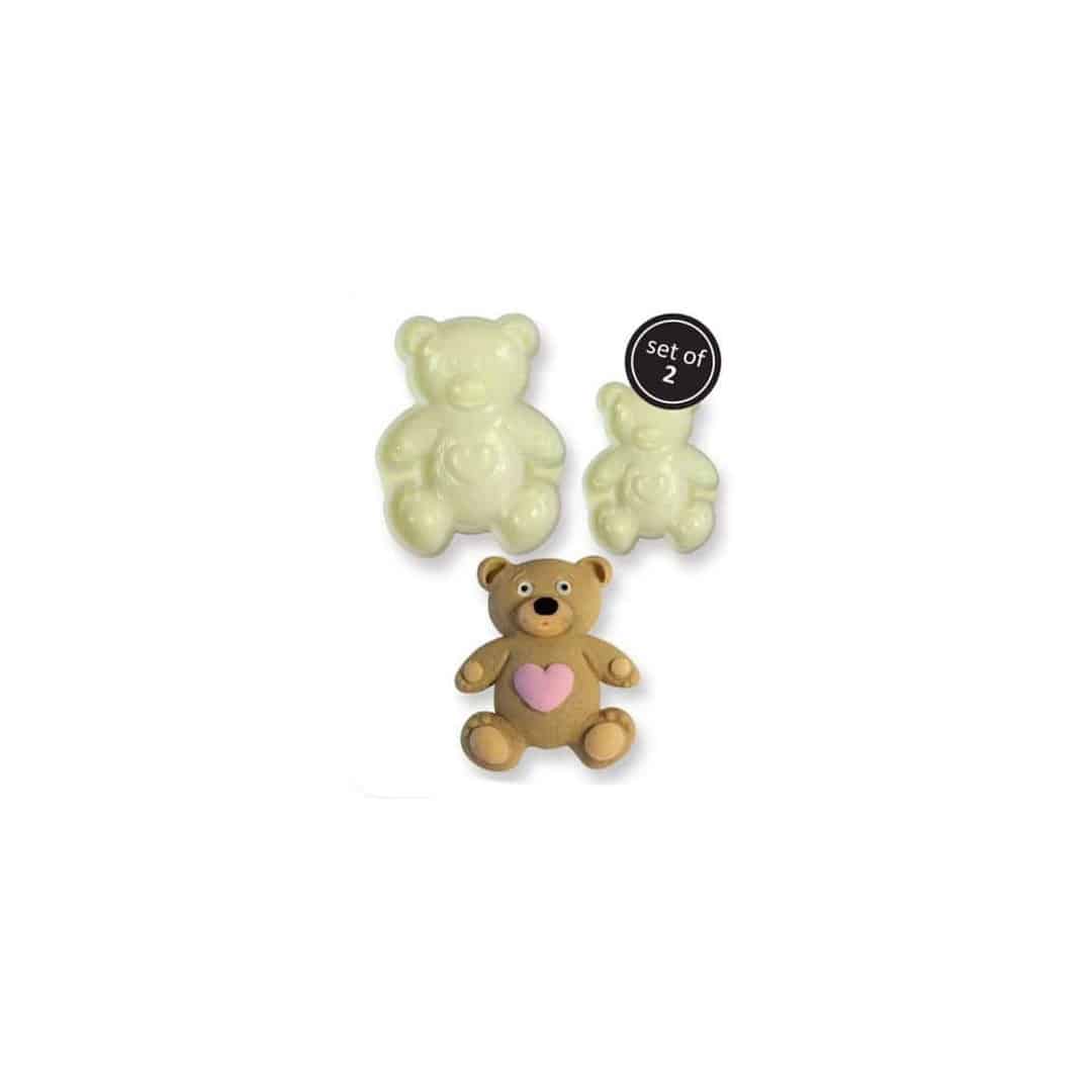 2 cortadores de biscoitos de urso
