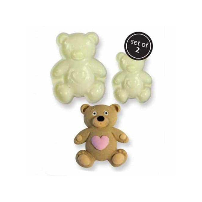 2 cortadores de biscoitos de urso
