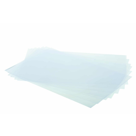 10 folhas de PVC rodóide-30 x 40 cm