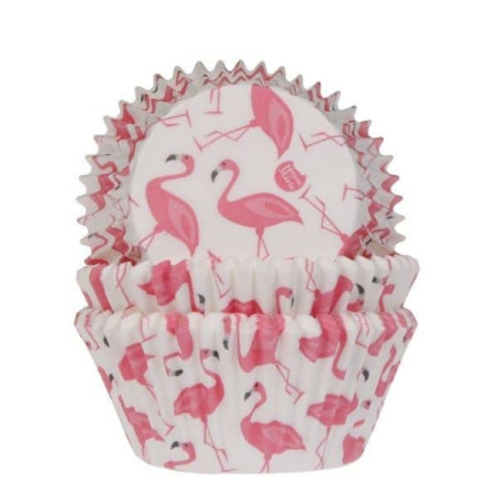 Estojos de 50 flamingos rosa