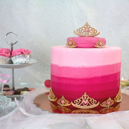 bolo de coroa de princesa