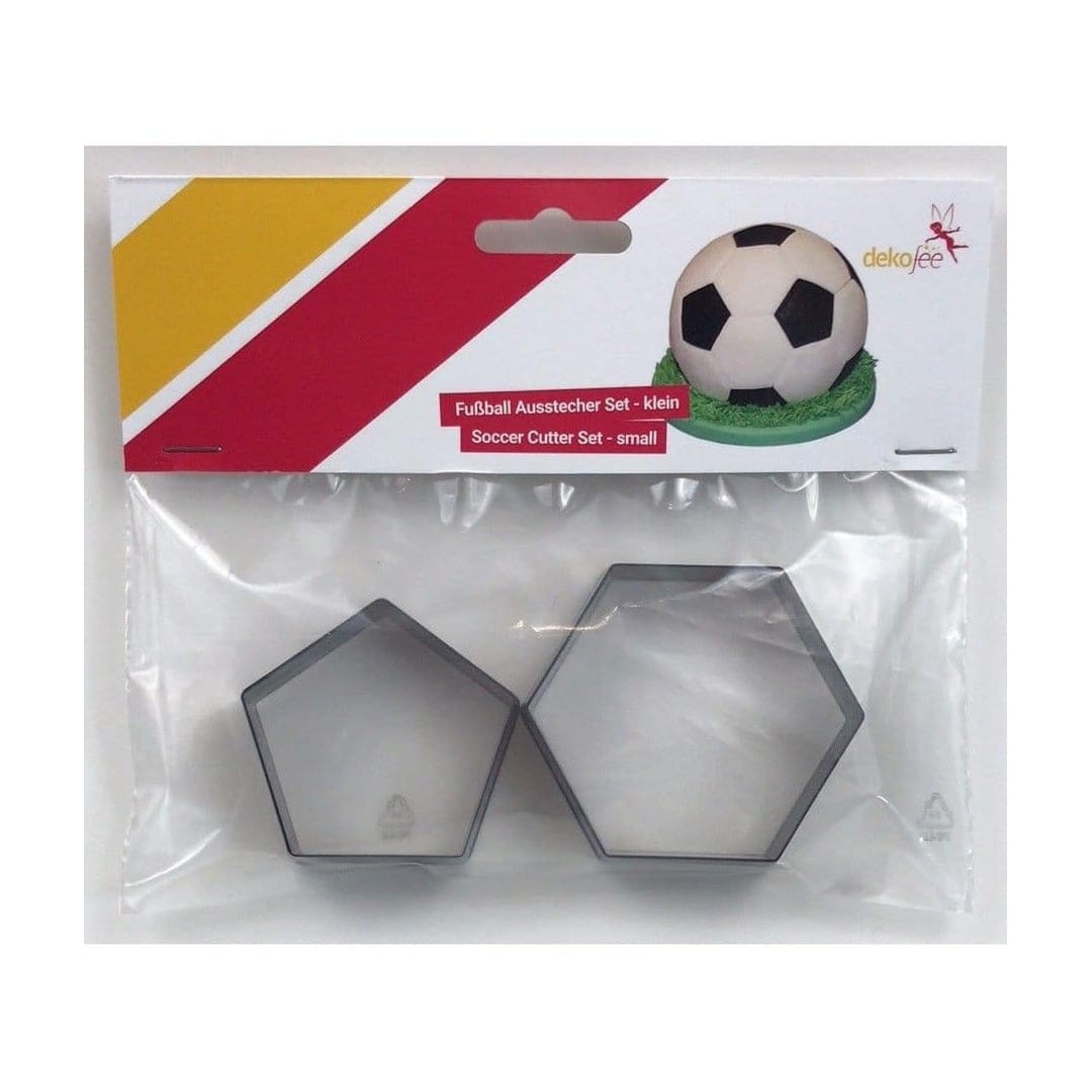 2 cortadores de biscoitos de futebol