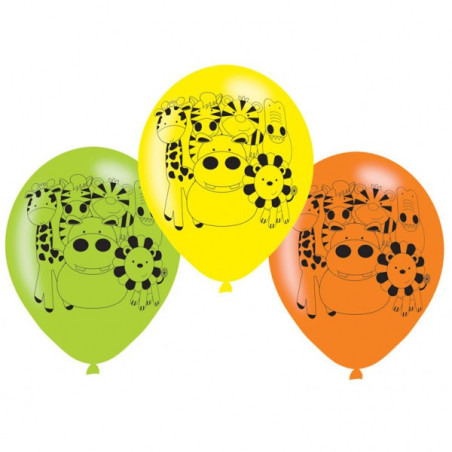 6 balões de aniversário deco-selva