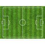 campo de futebol de açúcar para bolo