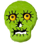 bolo de caveira de Halloween