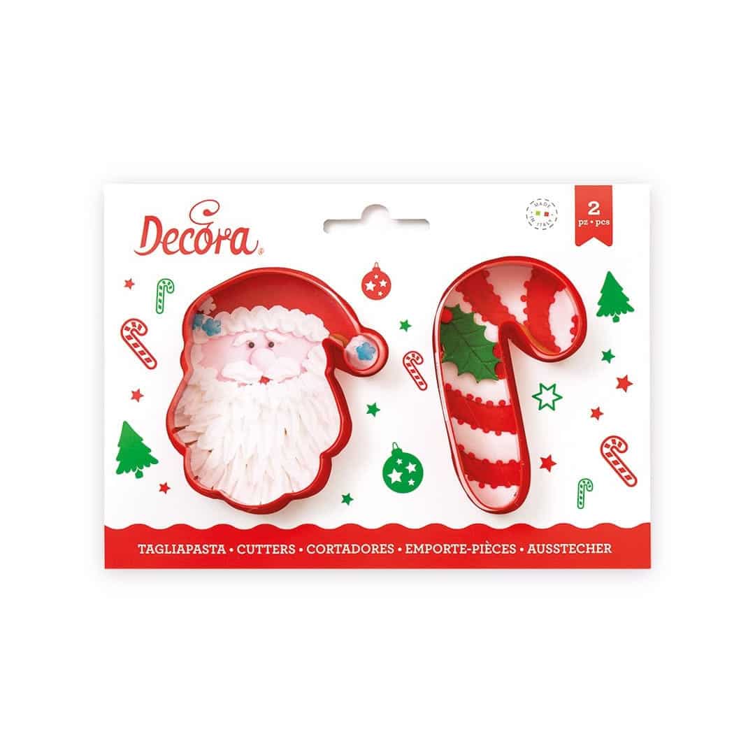 2 cortadores de peças de natal em pvc