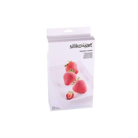 forma de bolo de morango da silikomart