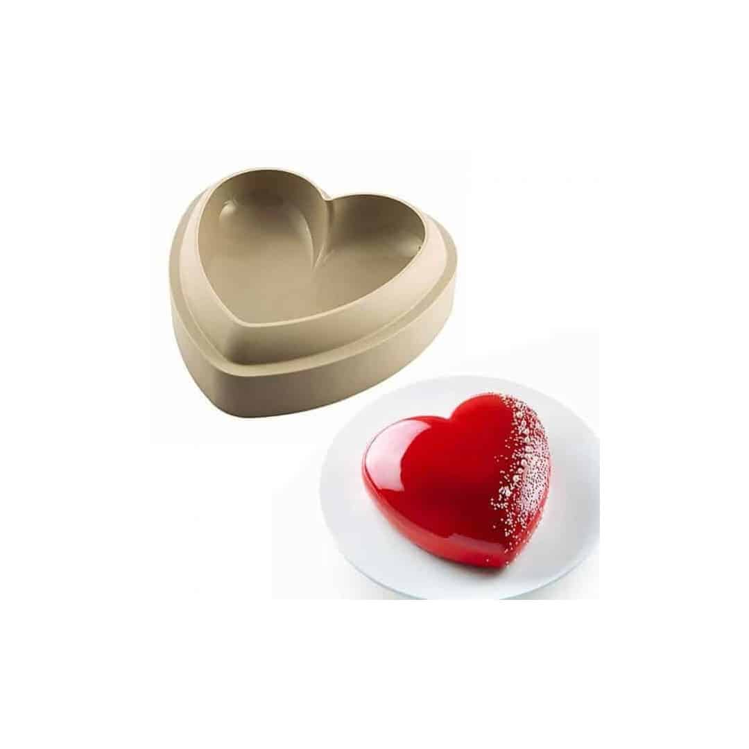 molde de silicone-bomba-coração-silikomart