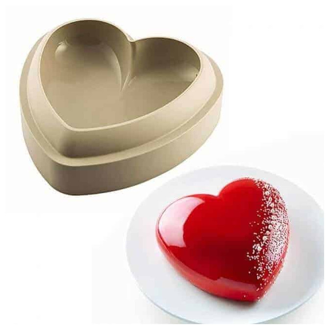 molde de silicone-bomba-coração-silikomart
