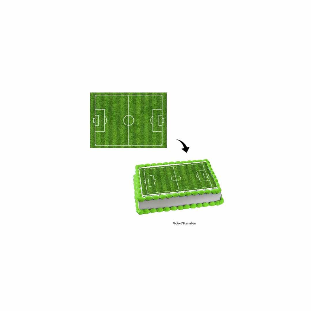 campo de futebol de açúcar para bolo