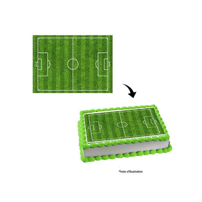 campo de futebol de açúcar para bolo