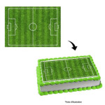 campo de futebol de açúcar para bolo