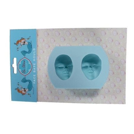 Molde de modelagem de rosto de mulher 3d