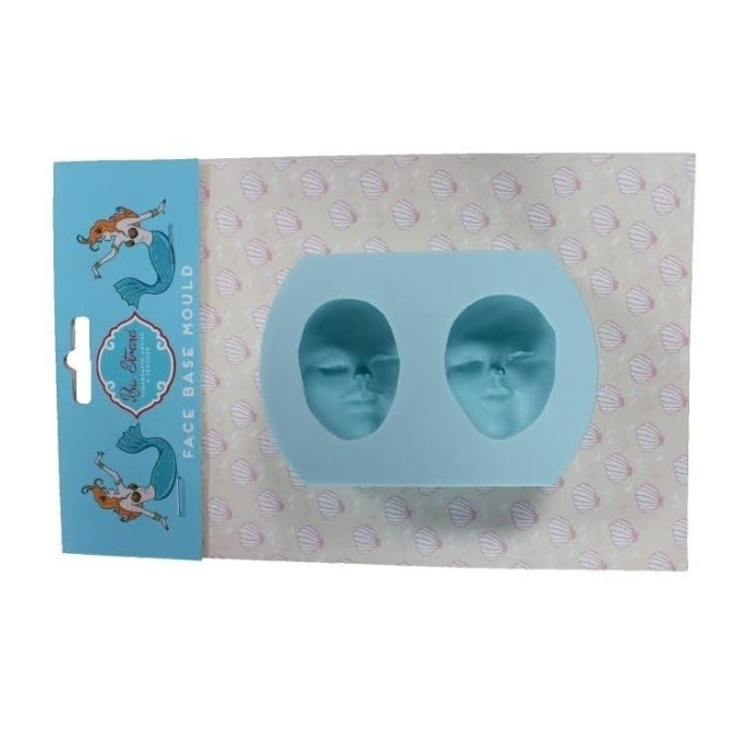 Molde de modelagem de rosto de mulher 3d