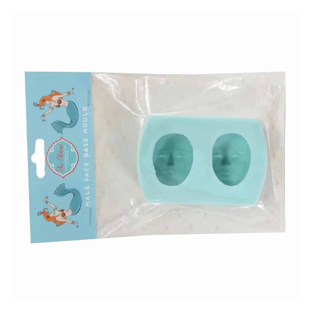 Molde de modelagem de rosto de homem 3D