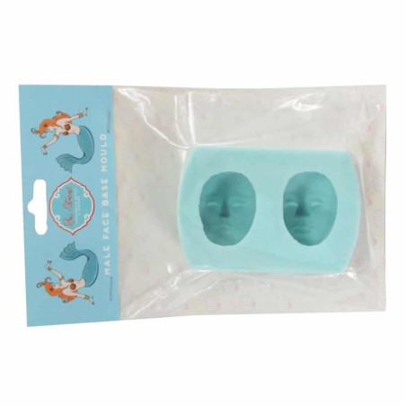 Molde de modelagem de rosto de homem 3D